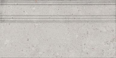 Керамическая плитка плинтус Риккарди серый светлый матовый обрезной