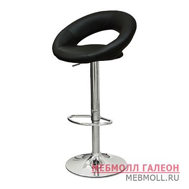Барный стул металлический мягкий из экокожи регулируемый (арт 5613)
