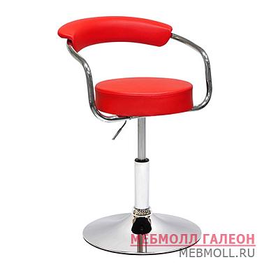 Полубарный стул с мягким сидением с подлокотниками (арт 5565)