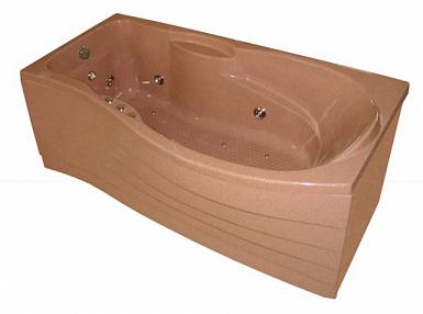 Калипсо, оранжевый, гидромассажная ванна серии Aquamarine