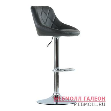 Барный стул хромированный мягкий из экокожи (арт 5584)