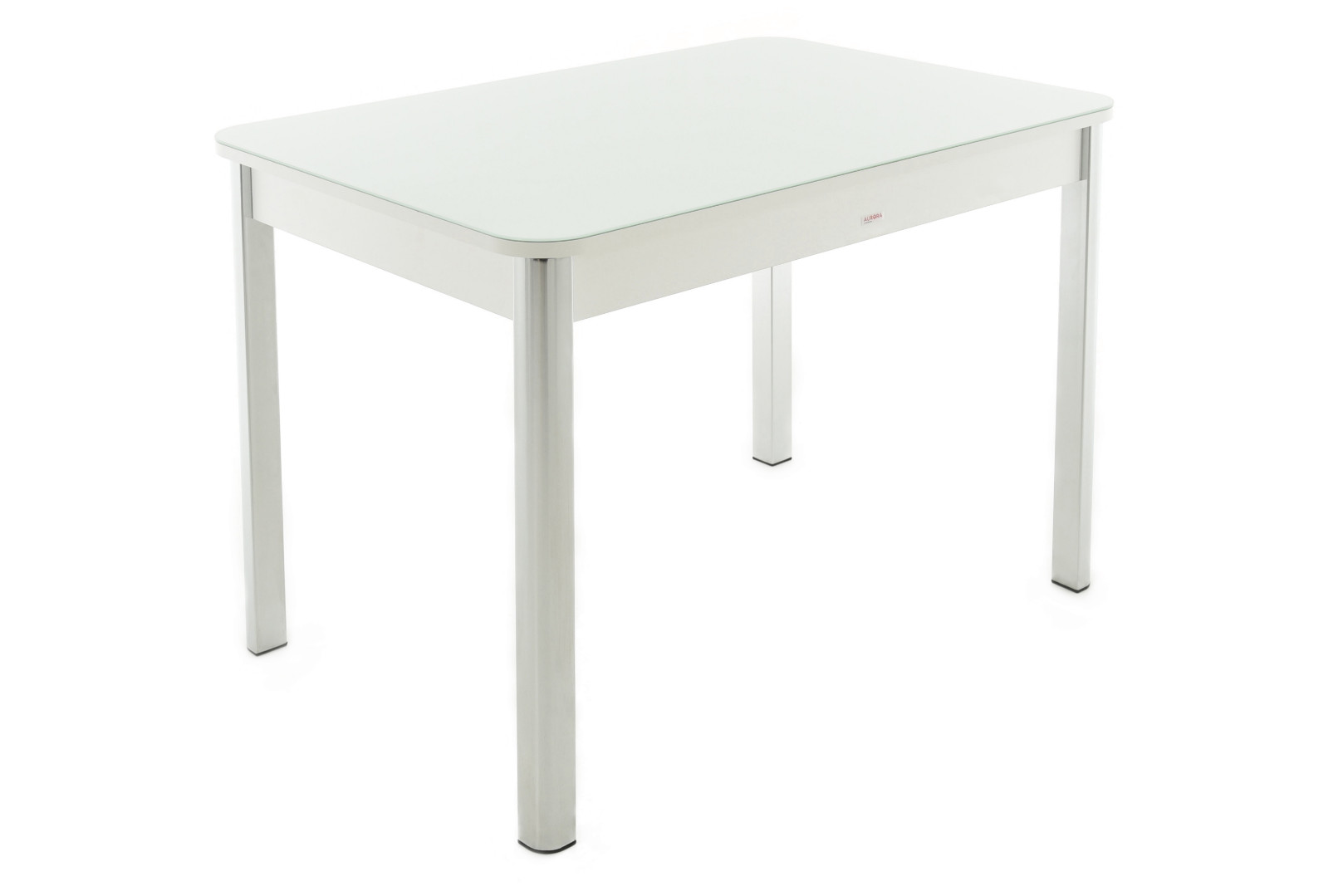 Тирк стол раздвижной со стеклом 110 140 х70 белый/белый