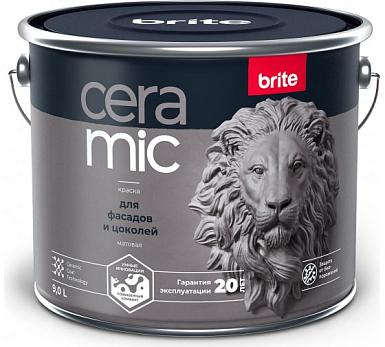 Краска для фасадов и цоколей Brite Ceramic 2,7 л