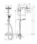 Душевая система HANSGROHE CROMETTA E240 SHOWERPIPE