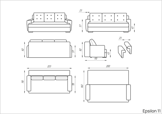 Диван Epsilon 11