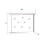 Зеркало в раме к комоду Joconda, орех