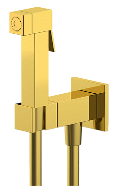 Гигиенический душ со смесителем с прогрессивным картриджем Remer Absolute, золото глянцевое