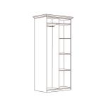 Шкаф Екатерина 2-дверный, орех Шкаф Екатерина 2-дверный, орех