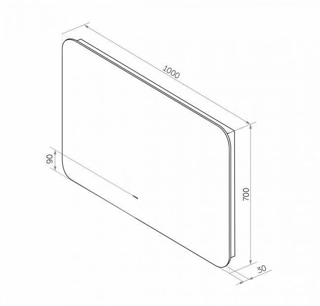 Зеркало с подсветкой SIENA 100*70